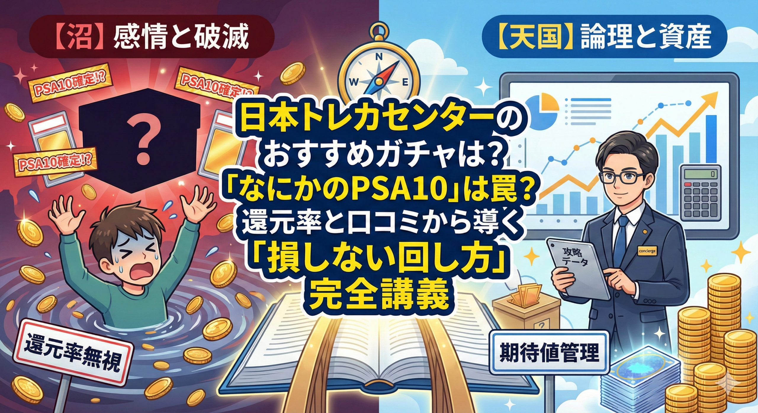 日本トレカセンターのおすすめガチャは？「なにかのPSA10」は罠？還元率と口コミから導く「損しない回し方」完全講義 | TCGウォッチ by  Alyawmu