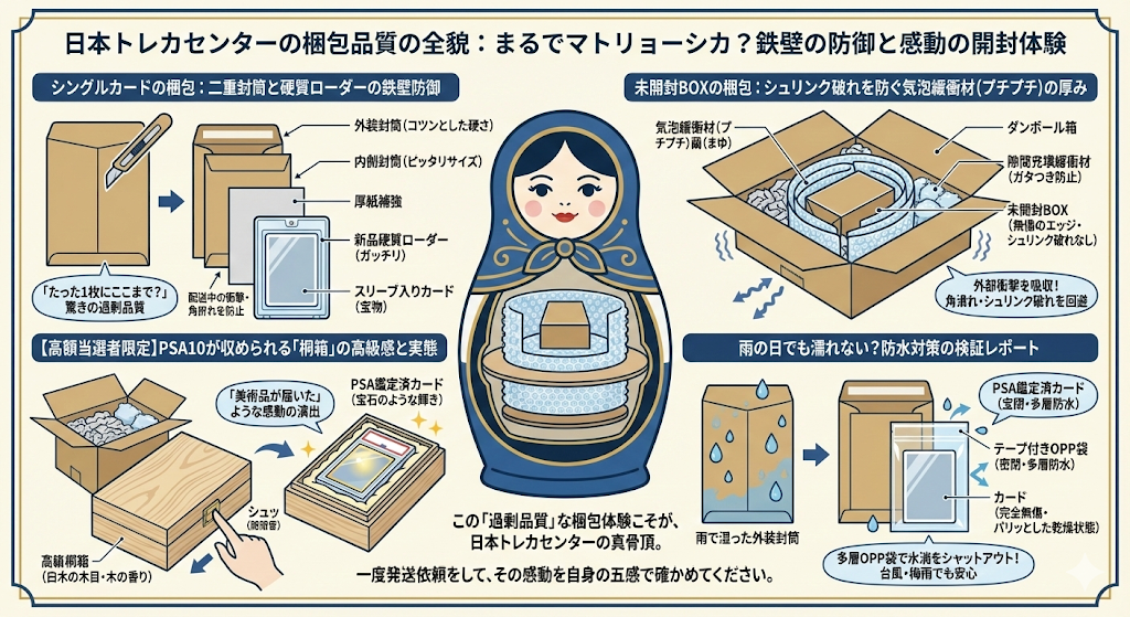 まるでマトリョーシカ 日本トレカセンター 梱包品質