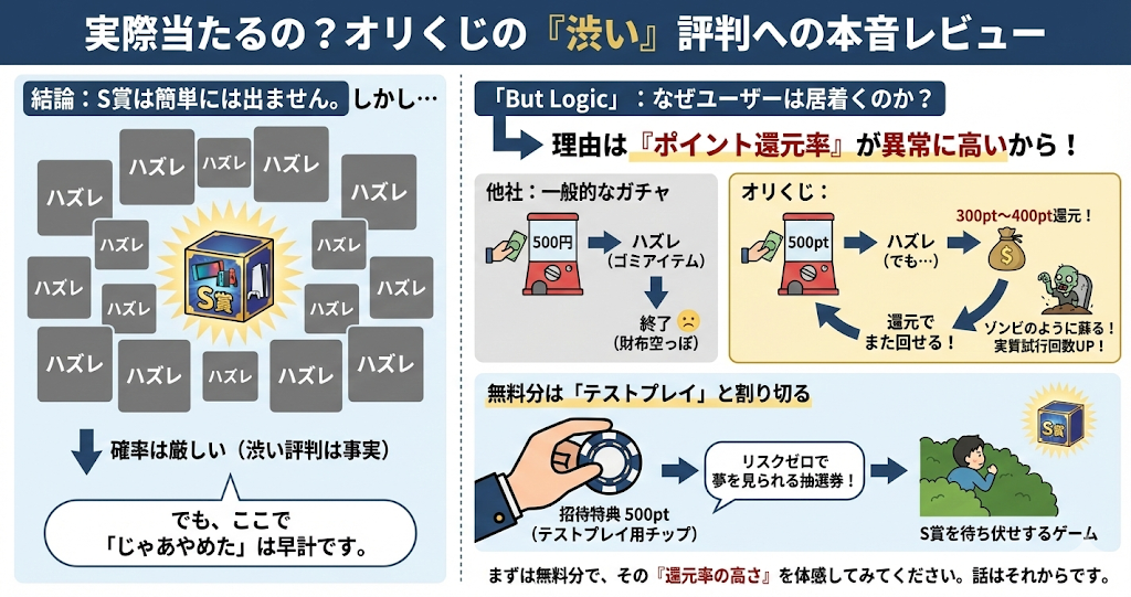 実際当たるの？オリくじの「渋い」評判への本音レビュー