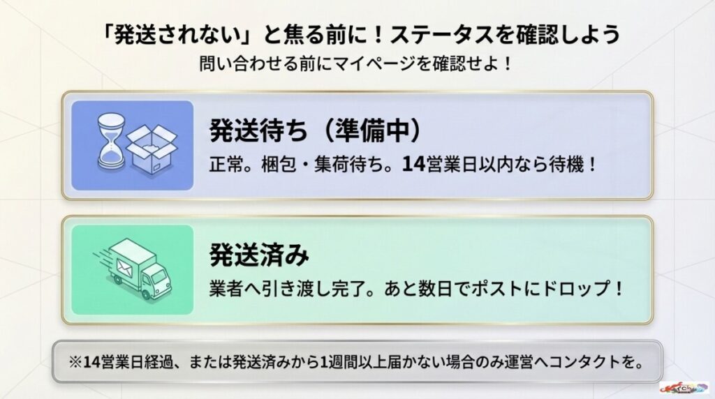 「届かない？」と焦る前に確認すべきステータス