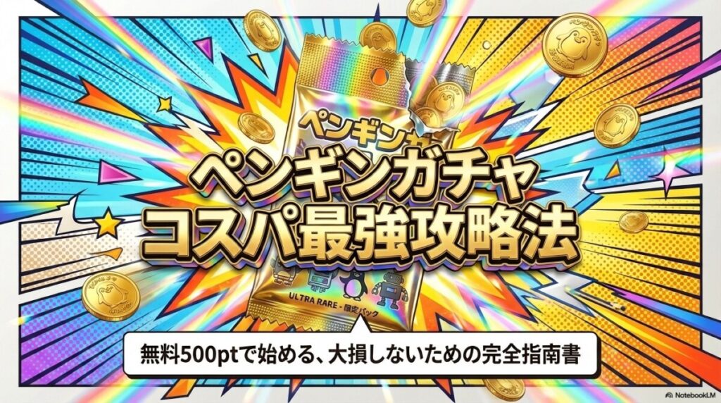 ペンギンガチャの評判を徹底検証！無料500ptで始めるコスパ最強の攻略法
