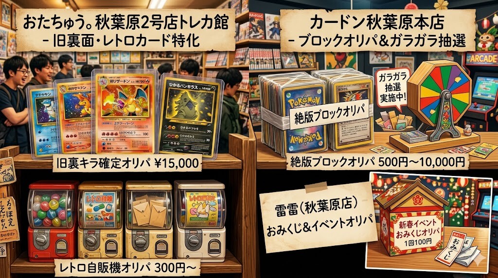 【マニアック・独自性】旧裏面やブロックオリパが熱い秋葉原のカードショップ3選