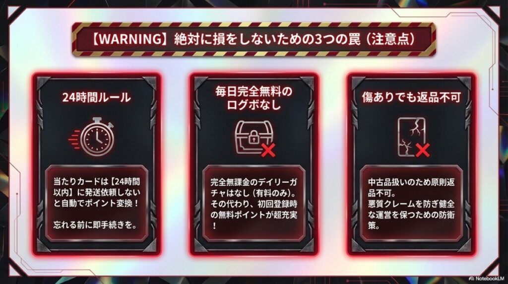 絶対に損をしないための3つの罠