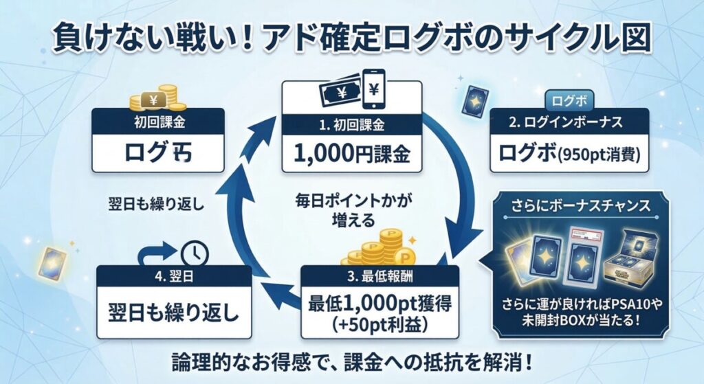 スパークオリパ 評判 ログボ