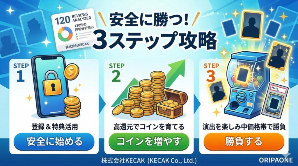 株式会社kecak 評判120件分析！安全に勝つ3ステップ攻略のアイキャッチ