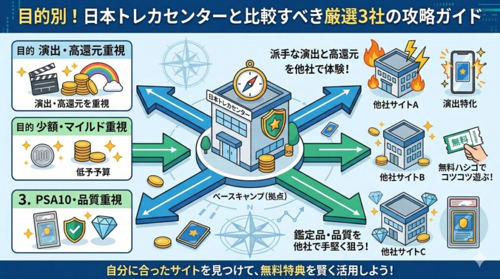 日本トレカセンターと比較すべき厳選3社の攻略ガイド　