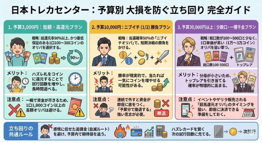 日本トレカセンター　立ち回りガイド