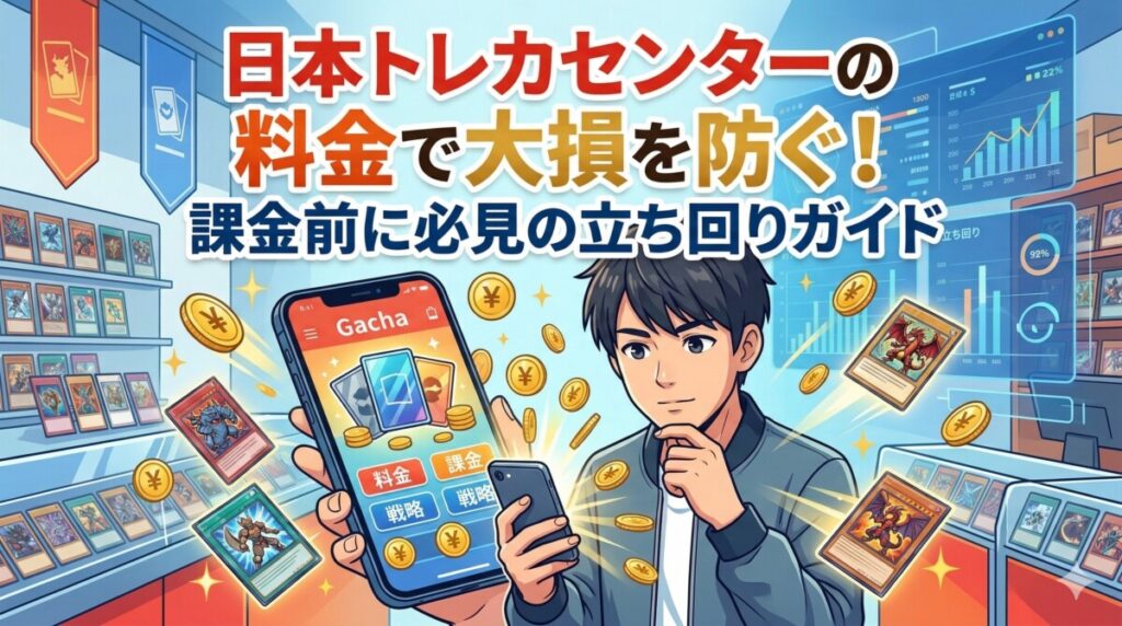 日本トレカセンターの料金で大損を防ぐ！課金前に必見の立ち回りガイド　アイキャッチ