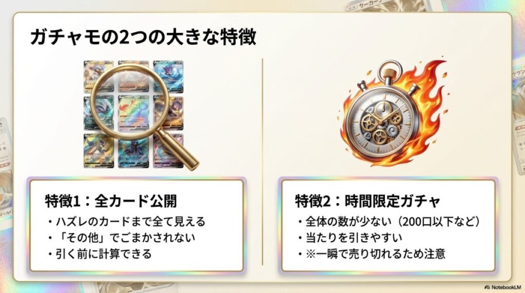 ガチャモの基本情報と特徴は？ラインナップ全公開のメリットを解説！