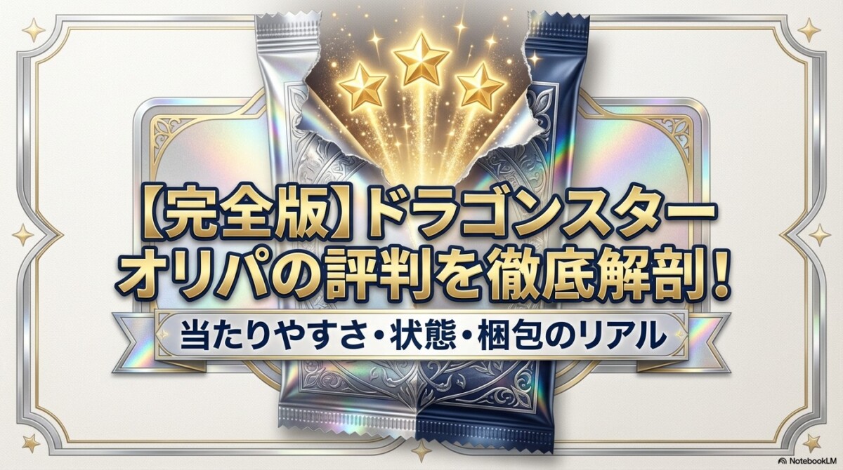 【完全版】ドラゴンスター オリパの評判を徹底解剖！当たりやすさ・状態・梱包のリアルのアイキャッチ