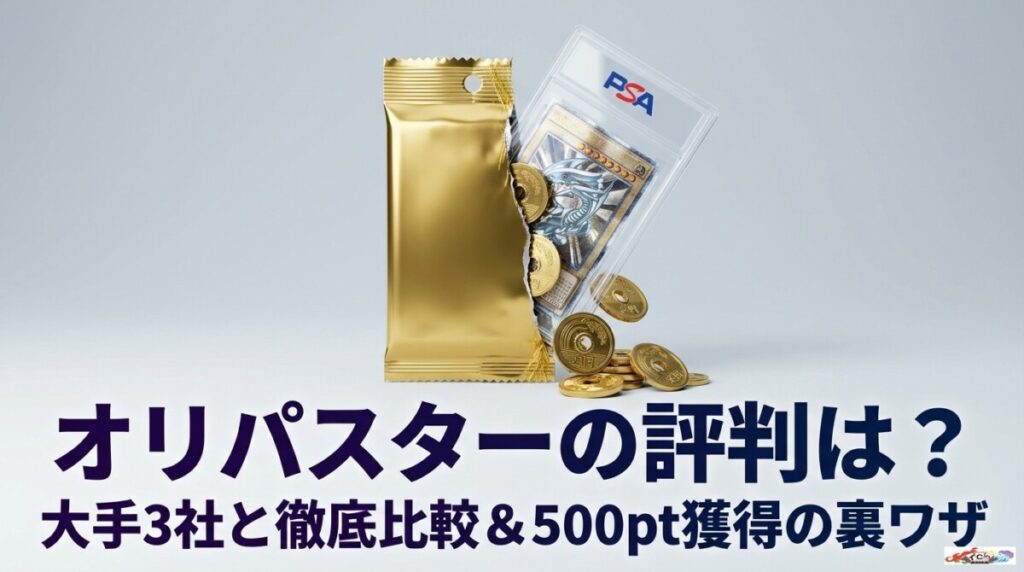 オリパスターの評判は？大手3社と徹底比較＆500pt獲得の裏ワザのアイキャッチ