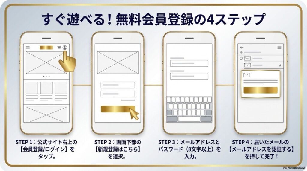 オリパスターの無料会員登録方法・遊び方を4ステップで解説