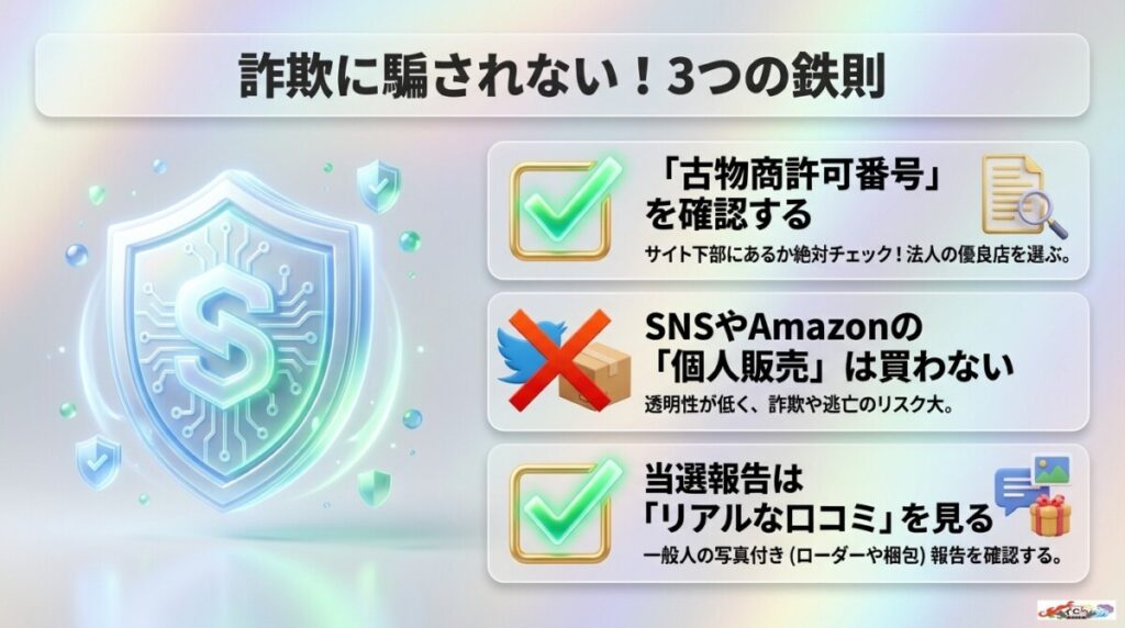 ネットオリパは怪しい?違法性や詐欺リスクを回避する注意点