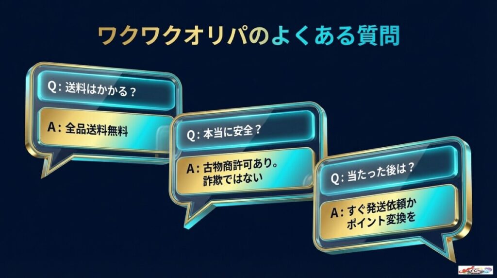 ワクワクオリパのよくある質問(FAQ)