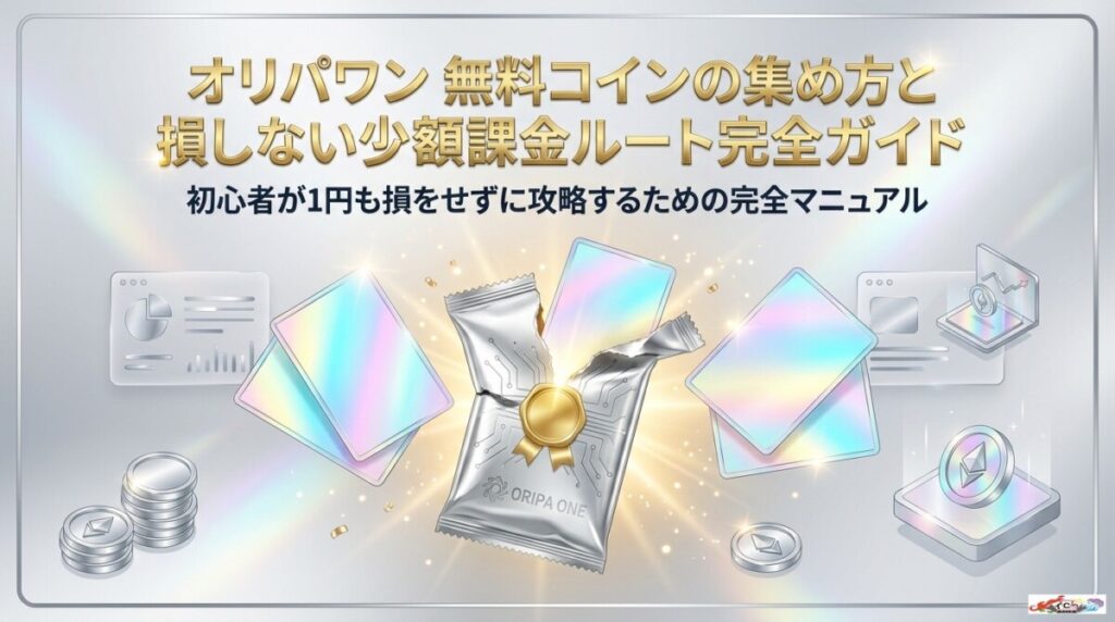 オリパワン 無料コインの集め方と損しない少額課金ルート完全ガイドのアイキャッチ