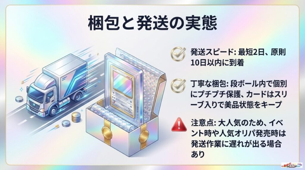 発送スピード・梱包やサポート体制の口コミ・評判
