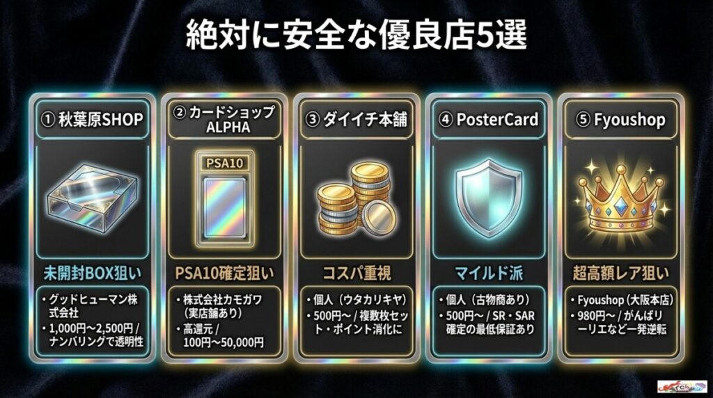 爆死回避！Amazonオリパでおすすめの絶対に安全な優良店5選