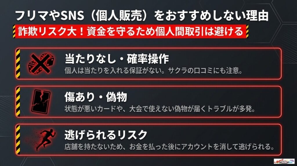 デュエマのオリパをBASEやフリマ(個人販売)で買うのは詐欺リスクあり?おすすめしない理由