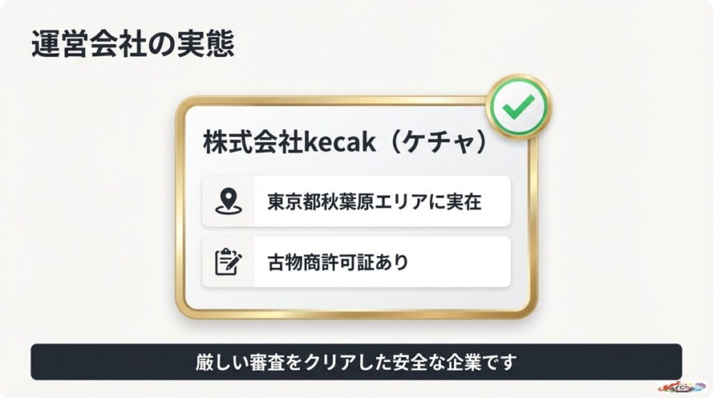 株式会社kecakは実在する？古物商許可から見る運営会社の実態と詐欺疑惑の真相