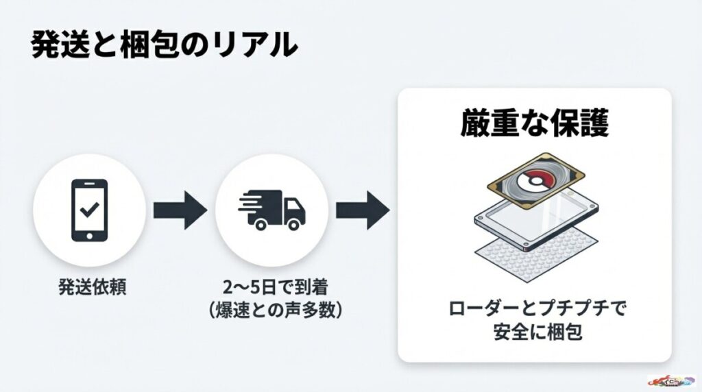 オリパワンの発送スピードや梱包状態に関する客観的な評判