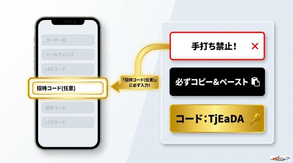 最安スタート！新規登録と招待コードの入力