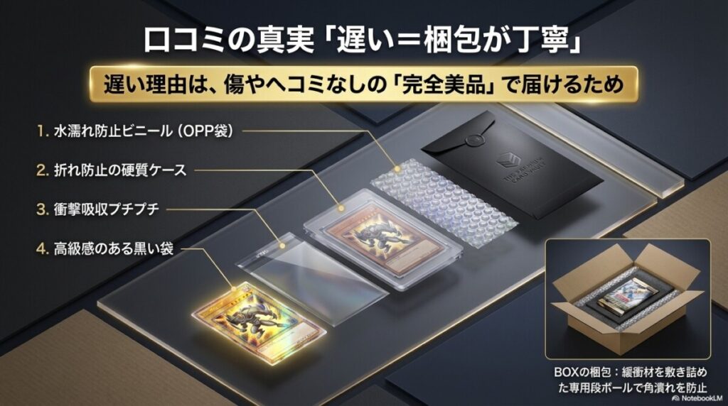 スパークオリパの発送に関する口コミ評判！「遅い＝梱包が丁寧」の真実