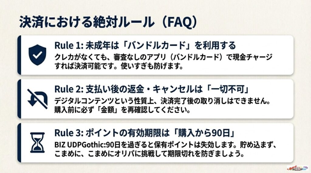 スパークオリパの支払い方法に関するよくある質問 (FAQ)