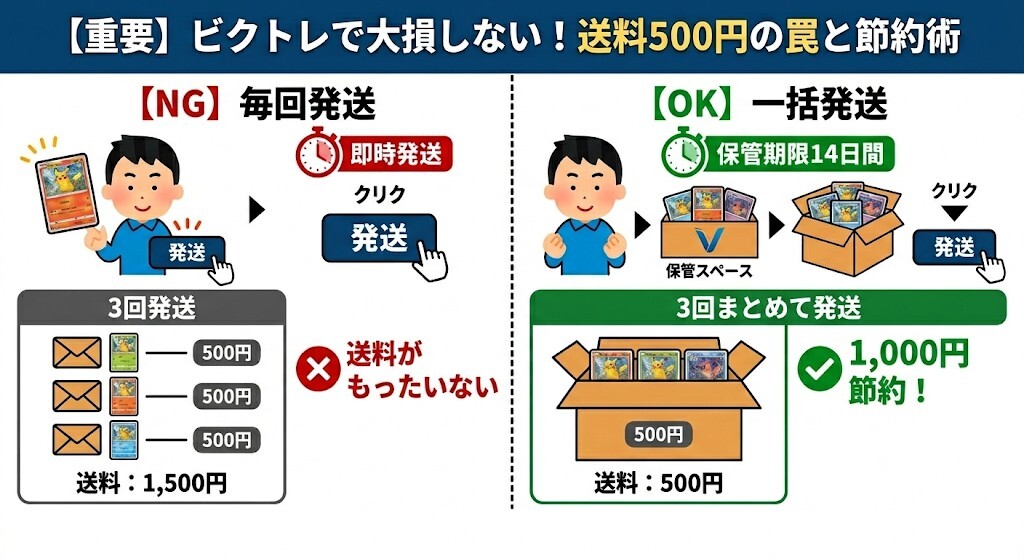 ビクトレ 評判 送料節約術