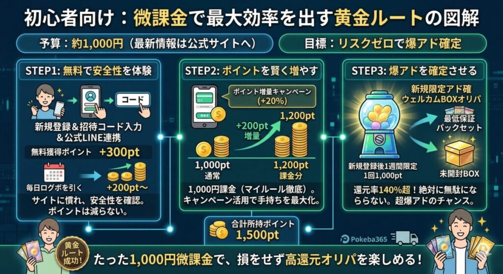 ポケパ365 評判 微課金で最大効率図解
