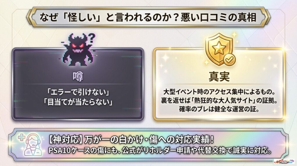 怪しい・詐欺と言われる理由は？エラー落ちや悪い口コミの真相