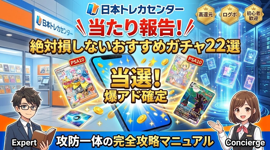 日本トレカセンター当たり報告！絶対損しないおすすめガチャ22選