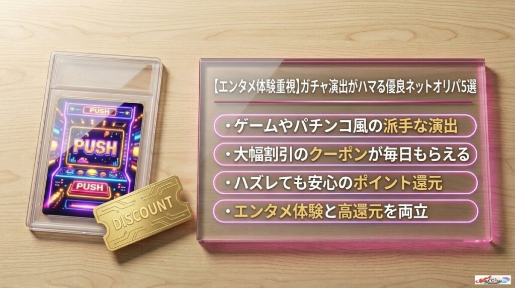 【演出・エンタメ体験重視】ガチャ演出が面白くてハマる優良ネットオリパ5選