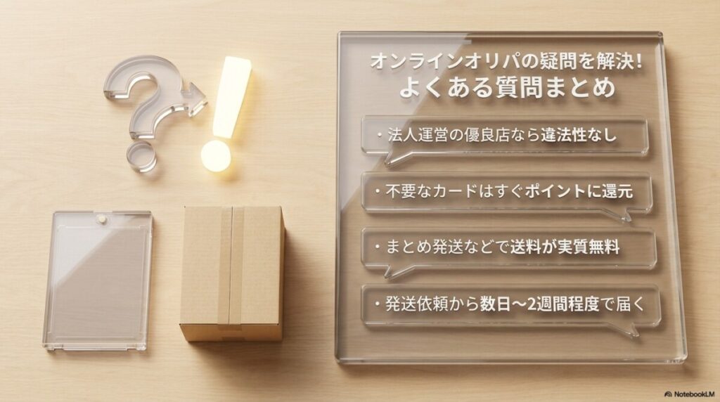 オンラインオリパの疑問を解決！（よくある質問）まとめ