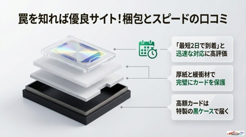 発送ルールの罠を知れば優良サイト!オリパワンの梱包とスピードの口コミ