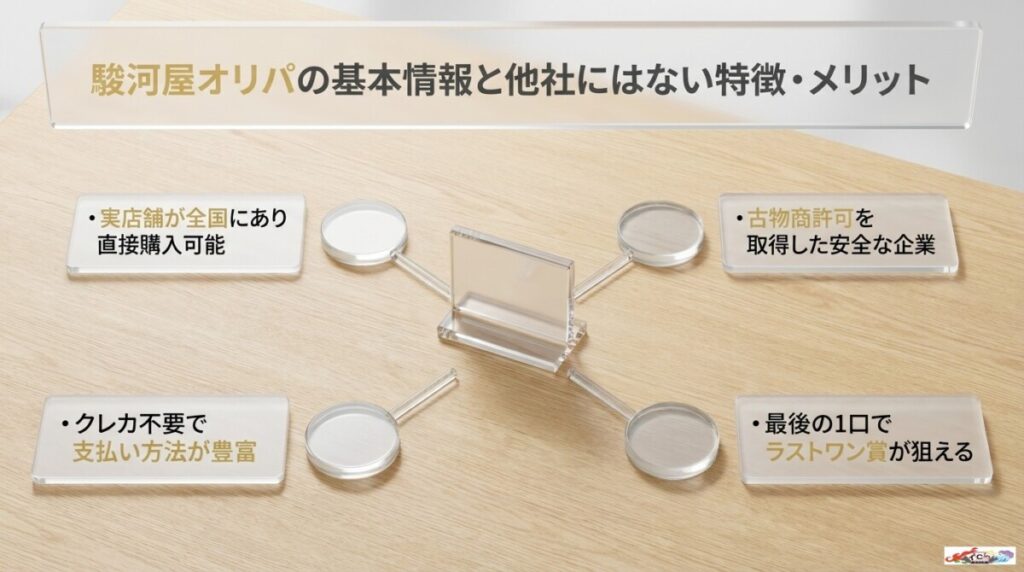 駿河屋オリパの基本情報と他社にはない特徴・メリット