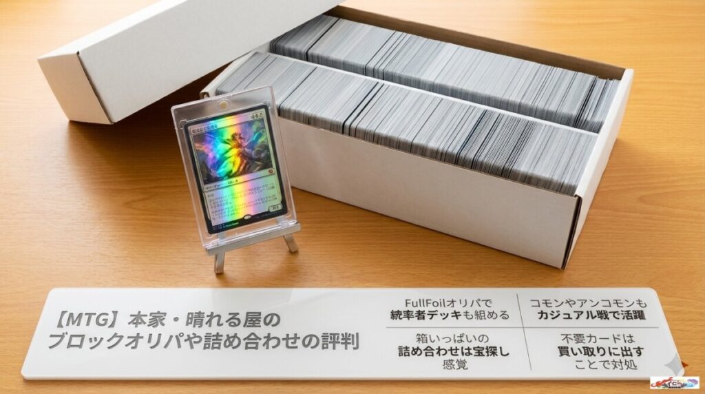 【MTG】本家・晴れる屋のブロックオリパや詰め合わせの評判・体験談