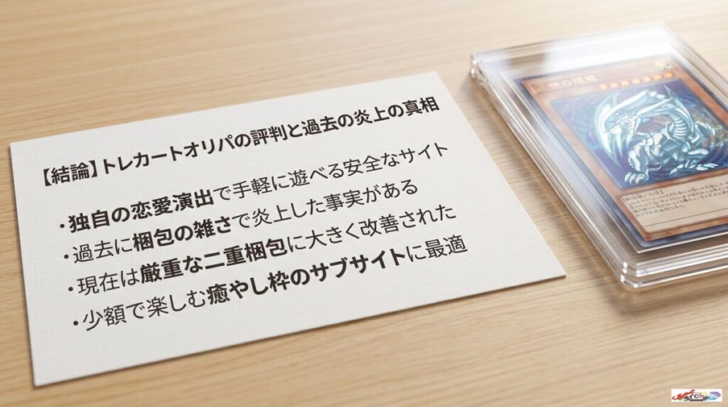 【結論】トレカートオリパの評判と過去の炎上の真相