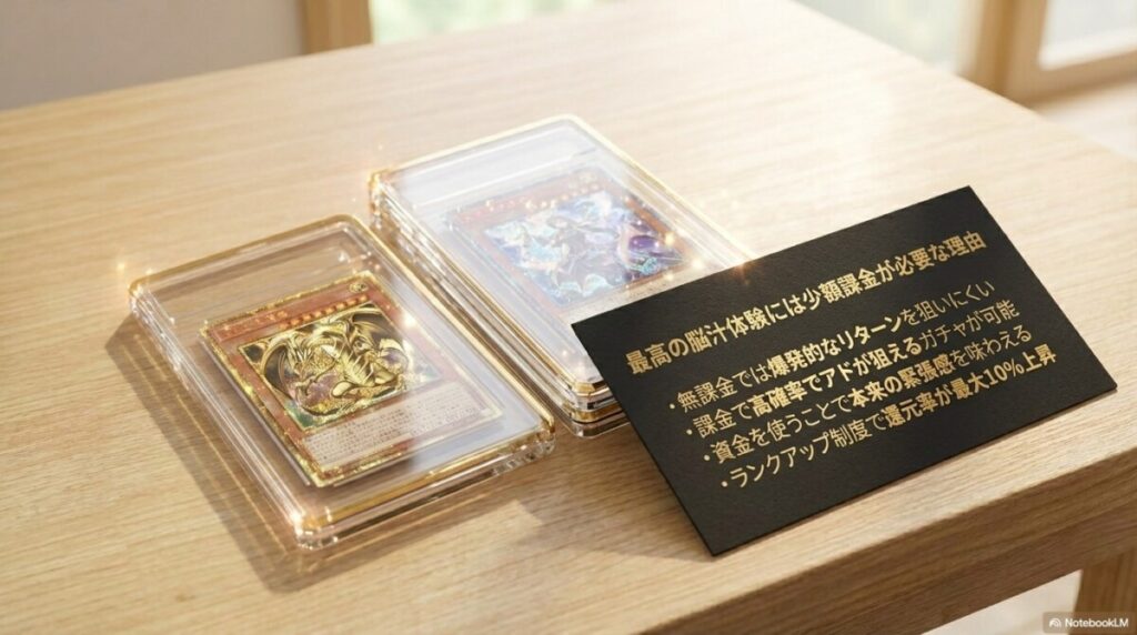 無料体験からステップアップ！最高の脳汁体験には少額課金が必要な理由