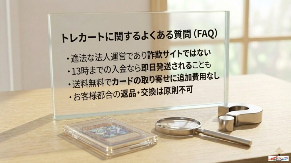 トレカートオリパに関するよくある質問（FAQ）