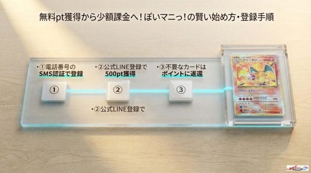 無料pt獲得から少額課金へ！ぽいマニっ!の賢い始め方・登録手順
