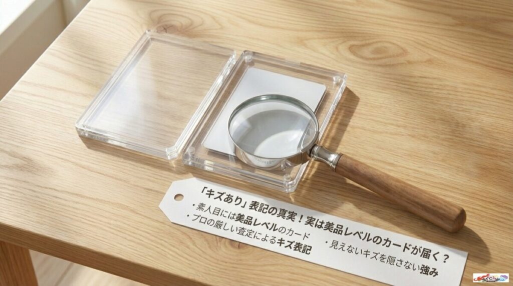 「キズあり」表記の真実！実は美品レベルのカードが届く？
