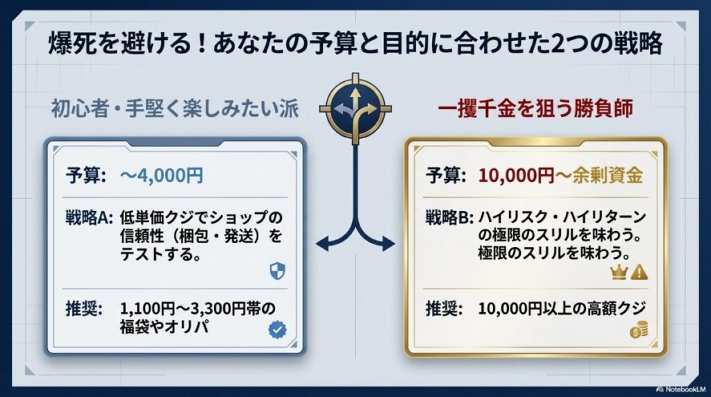 爆死を避ける！リスク許容度別・カードマックスのおすすめオリパ戦略