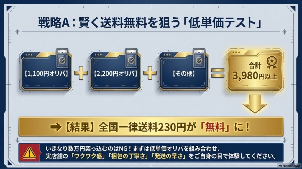 健全なリスクを楽しむ：まずは低単価（1,100円〜3,300円）の福袋やオリパで送料と梱包を体験