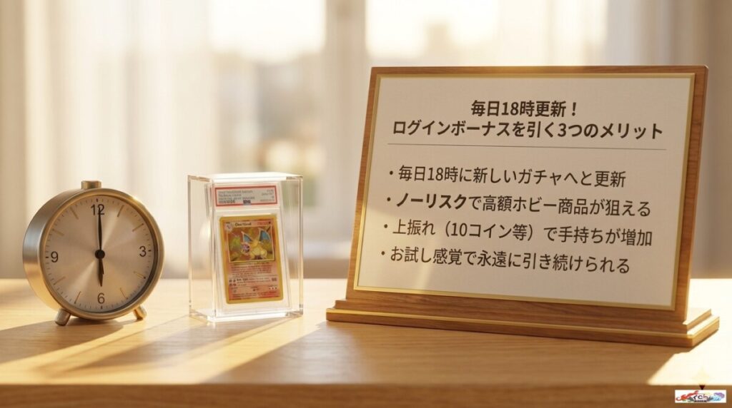 毎日18時更新！ログインボーナスを引く3つのメリット