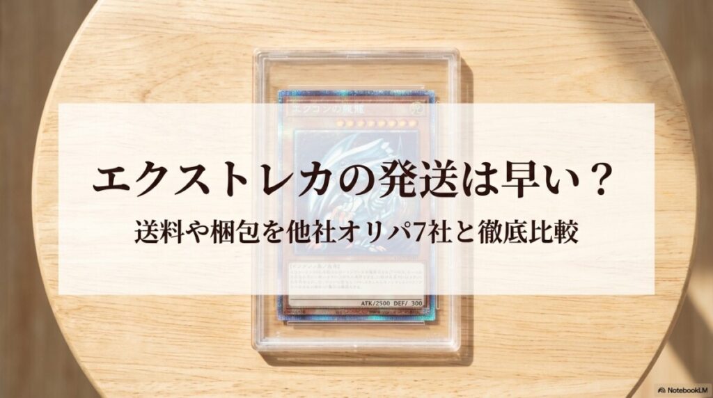 エクストレカの発送は早い？送料や梱包を他社オリパ7社と徹底比較のアイキャッチ