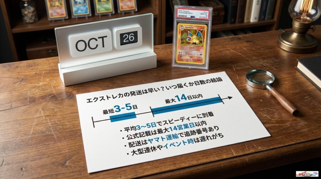 エクストレカの発送は早い？いつ届くか日数の結論