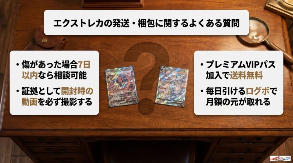 エクストレカの発送・ポイント・梱包に関するよくある質問（FAQ）