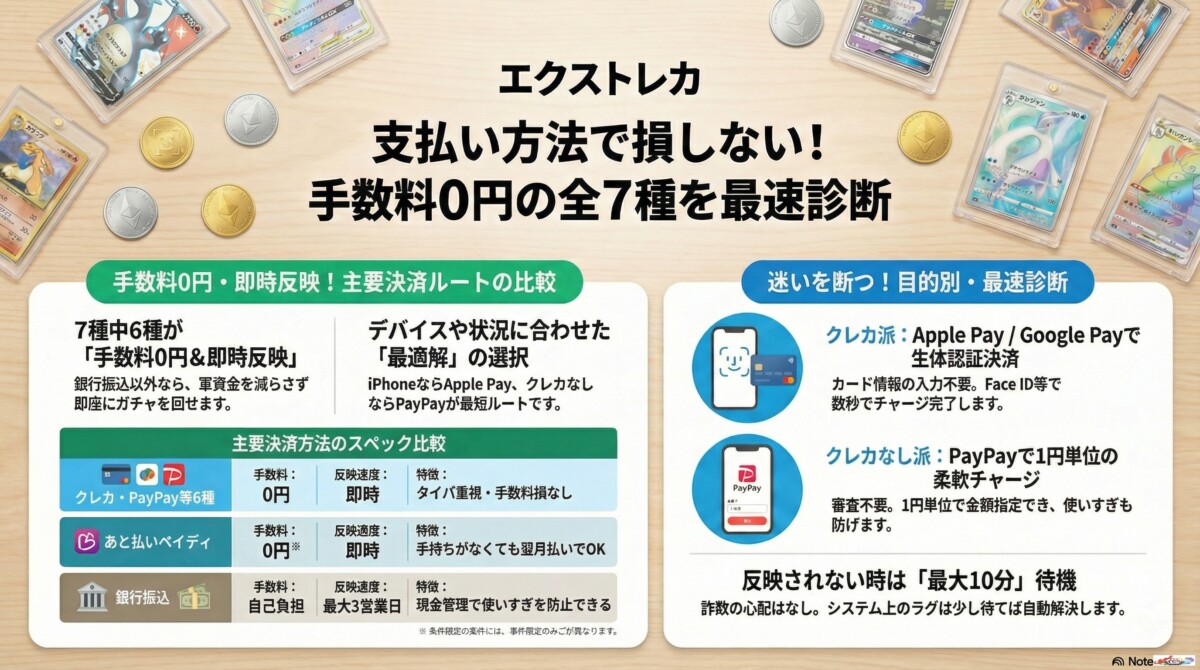 エクストレカ 支払い方法で損しない!手数料0円の全7種を最速診断のアイキャッチ