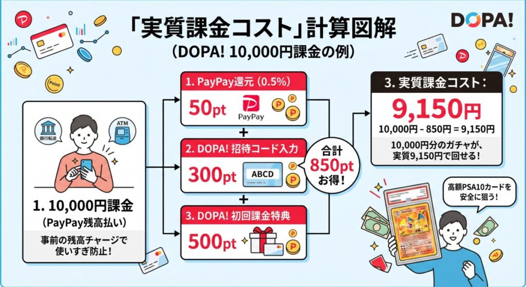 ネットオリパ paypay 実質課金コスト図解