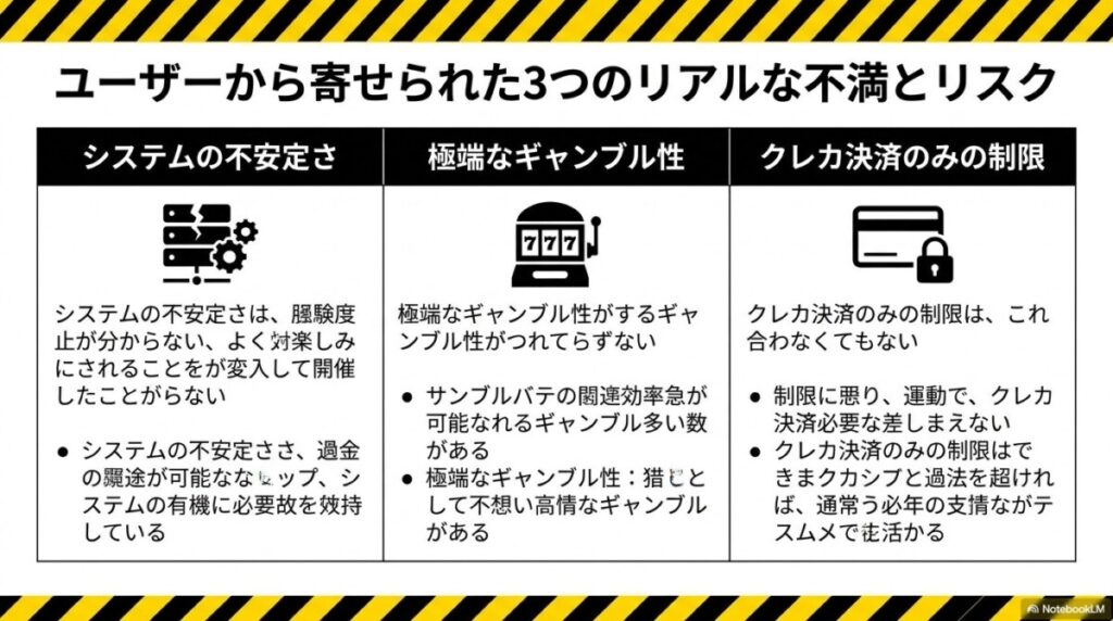 やばい?オリパの虎の「悪い」口コミ・評判(メンテと最低保証)